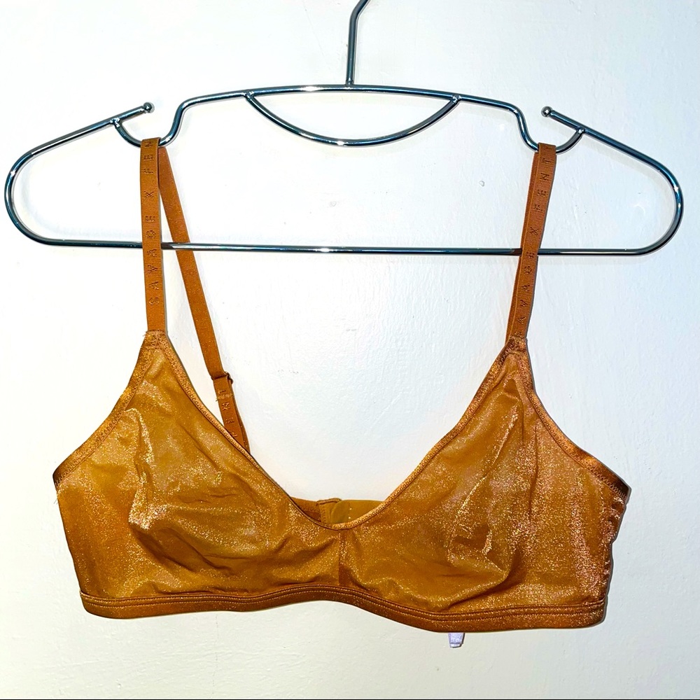 Savage x Fenty Gold/Copper Satin Finish Bralette